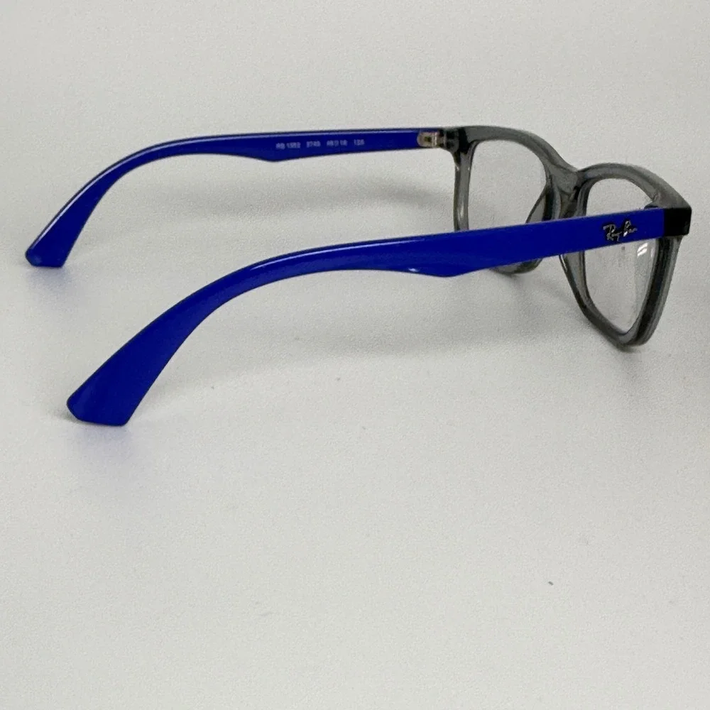 Ray‎ Ban RB 1562 3745 Blue Grey Rectangle Eyeglasses Frames 48-16-125 Kids 22130